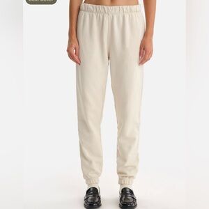 MATE the Label Relaxed Fleece Sweatpants- color- bone
